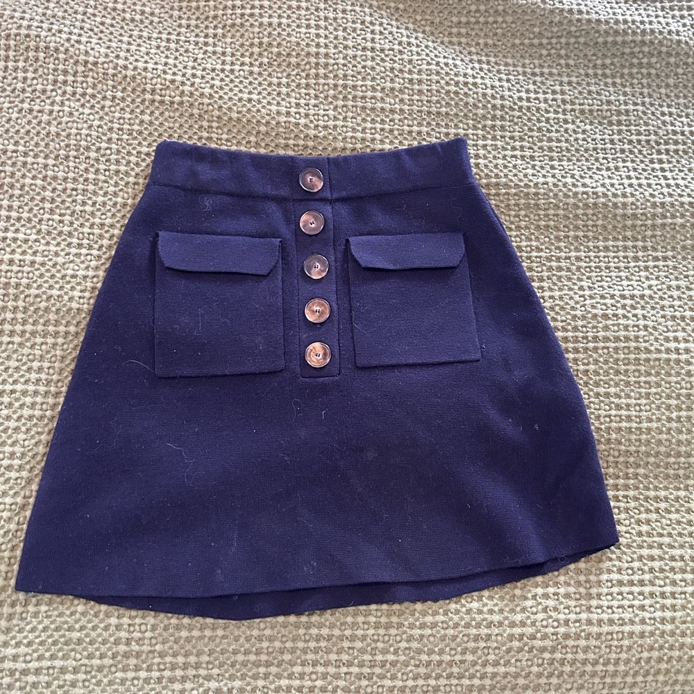 Sezane Sorena Skirt Marine. - Size XS